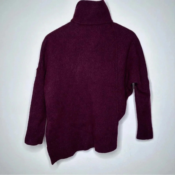 AllSaints Merlot Lock Roll Wool Blend Sweater Size Small - Picture 9 of 10